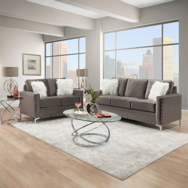 Velvet Vista Living Room Set 3+2