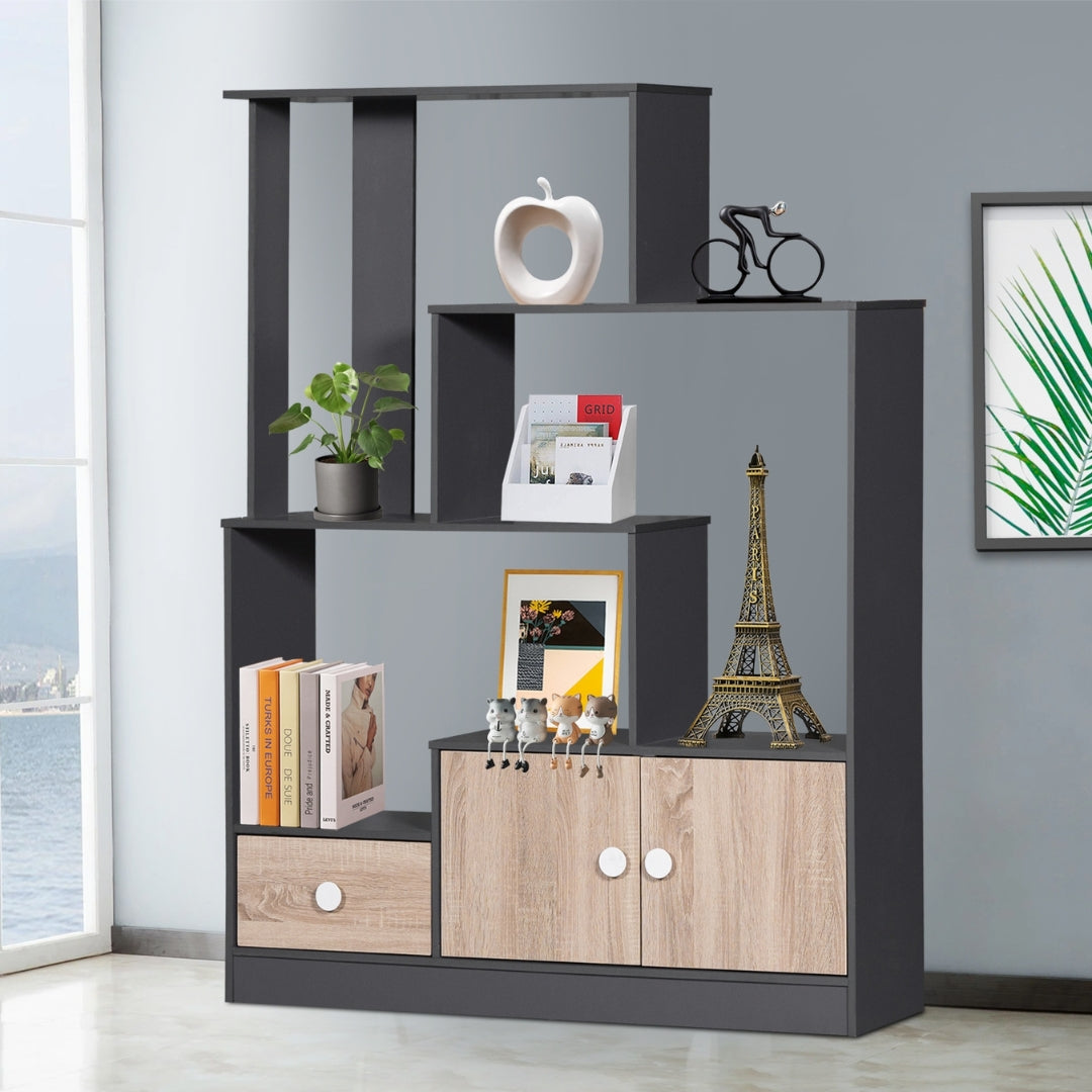 Square Shelving Unit with Bottom Storage