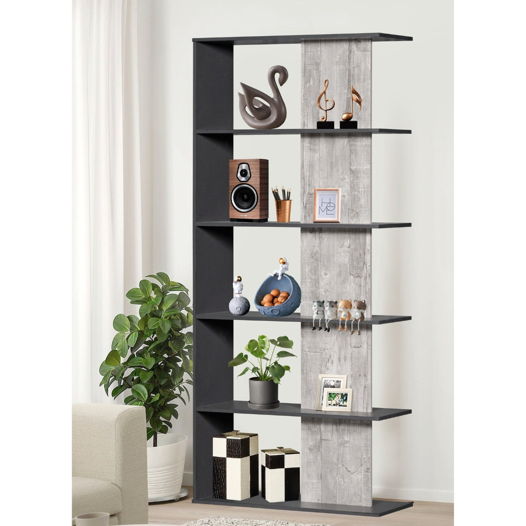 Malaysian Wood 5 Tier Shelving Unit