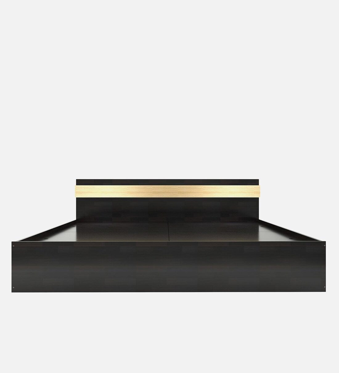 Ruben King Size Bed with Box Storage in Brown Finish