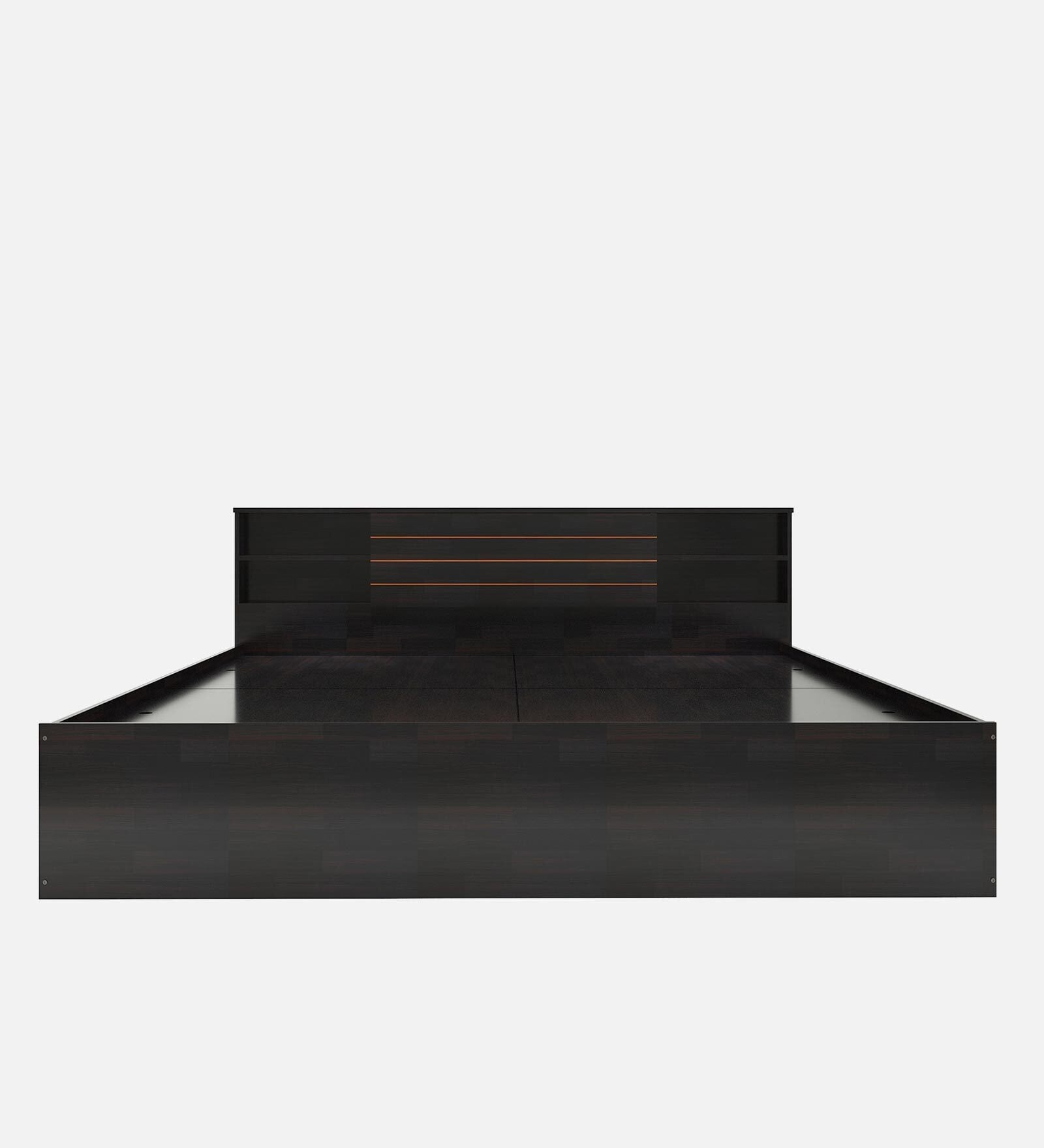 Osaka Queen Size Bed in Wenge Coour with Box Storage