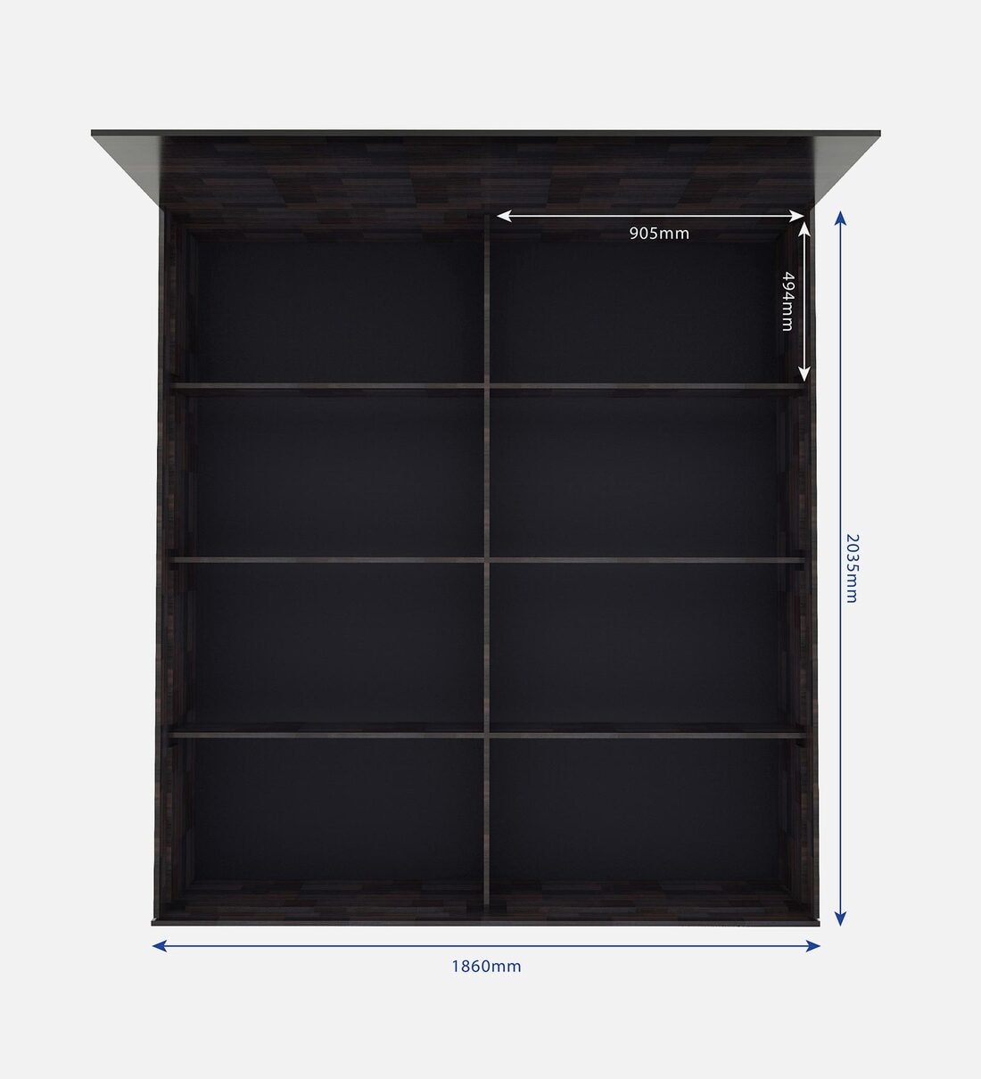 Ruben King Size Bed with Box Storage in Brown Finish