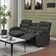Elysian Upholstered Home Theater Seating with Cup Holder