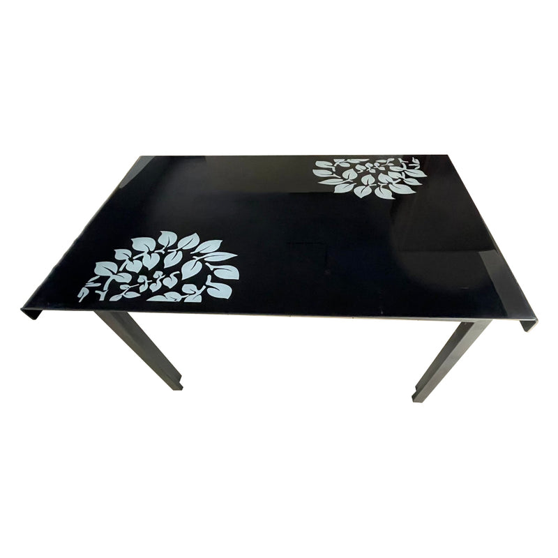 DineVogue 4 Seater Glass Dining Table