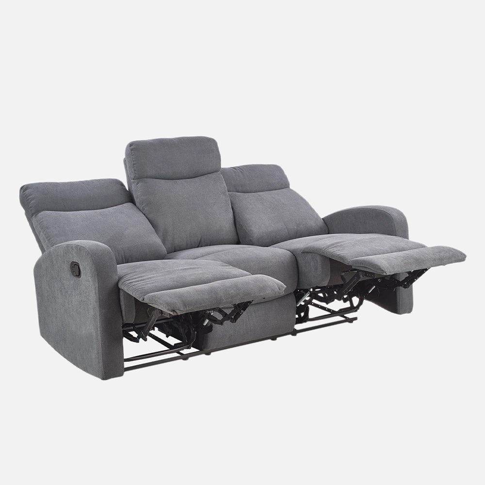 Opulent 3 + 2+ 1 Seater Manual Recliner in Grey Color
