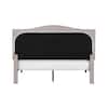 Bantia Dogwood Sand Beige with Arched Nailhead Headboard Upholstered Queen Platform Bed