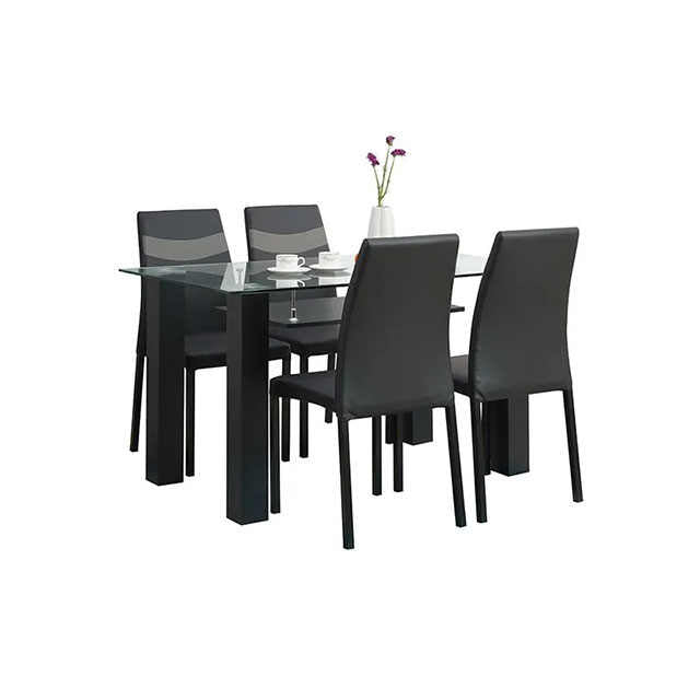 MALAYSIAN GLASS DINING SET 4 SEATER
