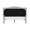 Bantia Driftwood Sand Beige Upholstered Queen Platform Bed with Tufted Arched Headboard