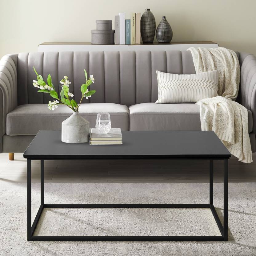 Bantia Engineered Wood Coffee Table (Finish Color - Black, DIY(Do-It-Yourself))