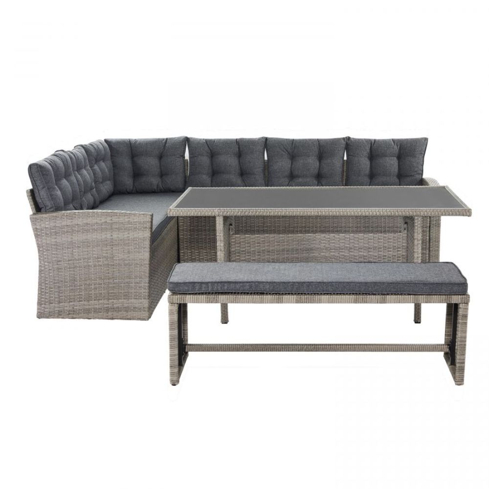 Warner Patio Set in Grey Colour