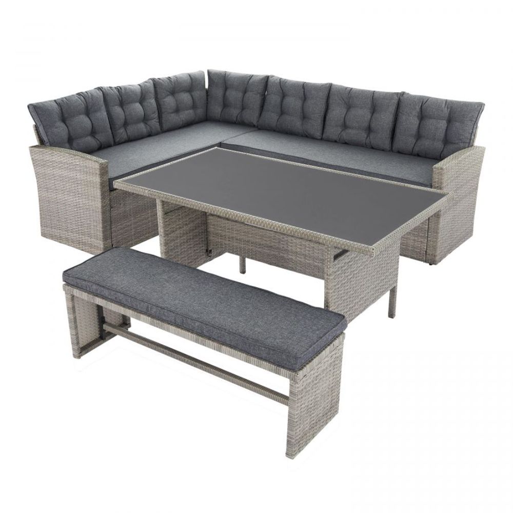 Warner Patio Set in Grey Colour