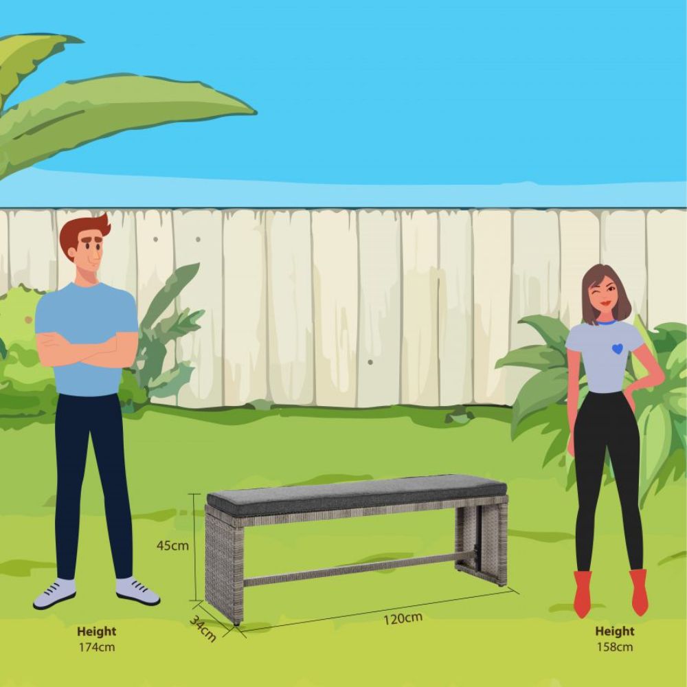 Warner Patio Set in Grey Colour