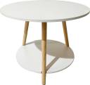 Bantia Engineered Wood Coffee Table (Finish Color - White, DIY(Do-It-Yourself))