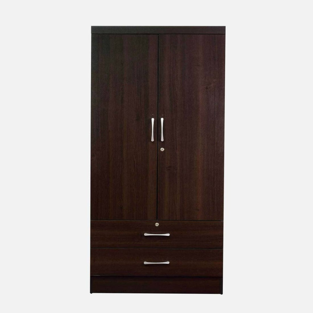 Martina 2 Door Wardrobe with Drawers in Wenge Finish
