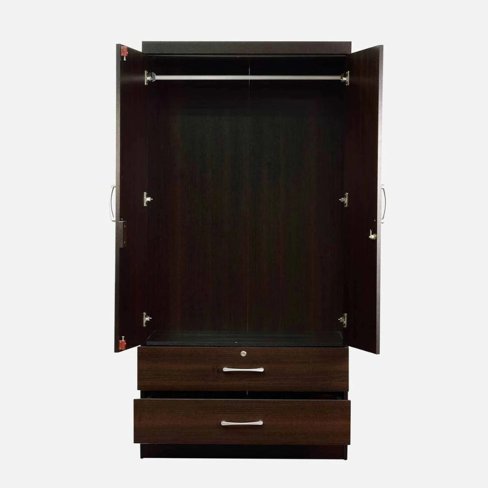 Martina 2 Door Wardrobe with Drawers in Wenge Finish