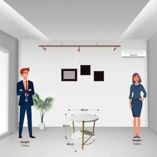 Bantia Engineered Wood Coffee Table (Finish Color - Grey, DIY(Do-It-Yourself))