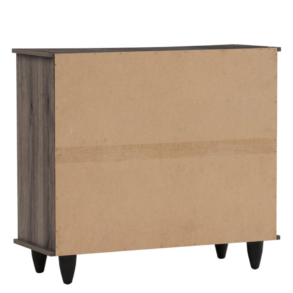 Foreign 2 Door Shoe Cabinet In Fleton Oak Finish