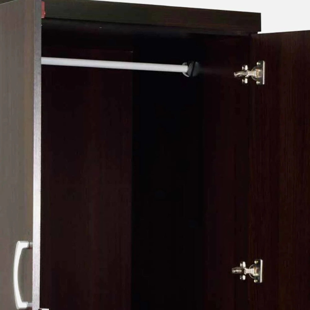 Martina 2 Door Wardrobe with Drawers in Wenge Finish