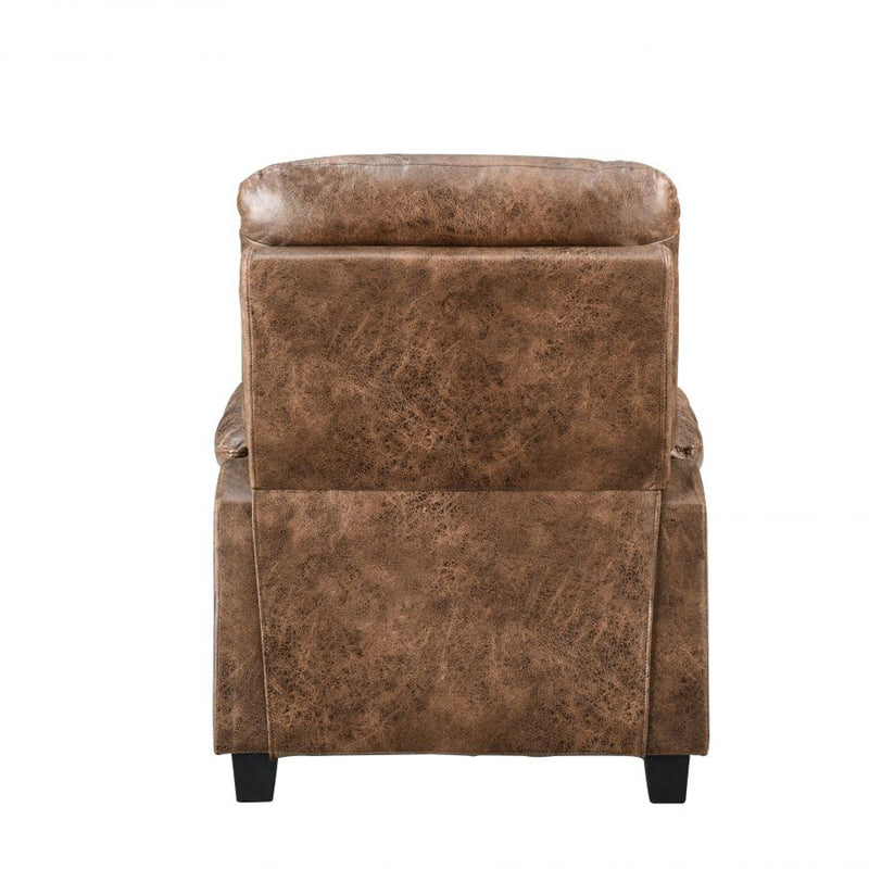 Venice Faux Suede Recliner Chair In Light Brown Colour