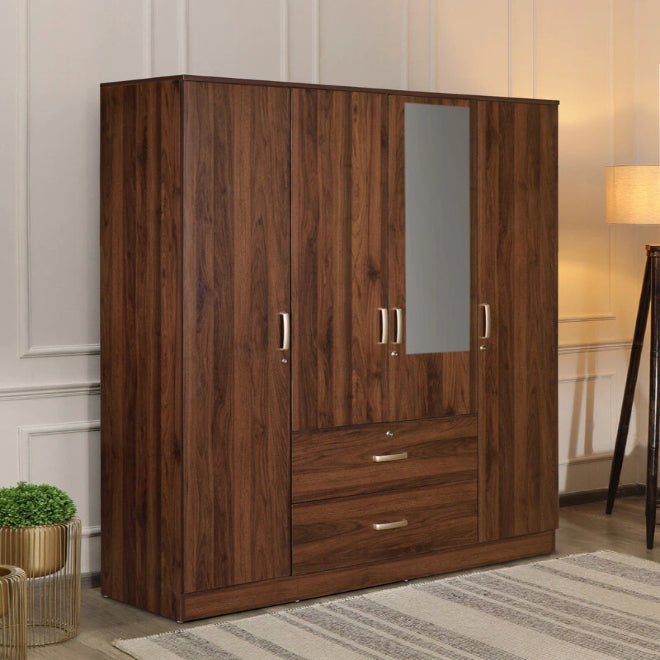 Isla 4 Door Wardrobe with Mirror