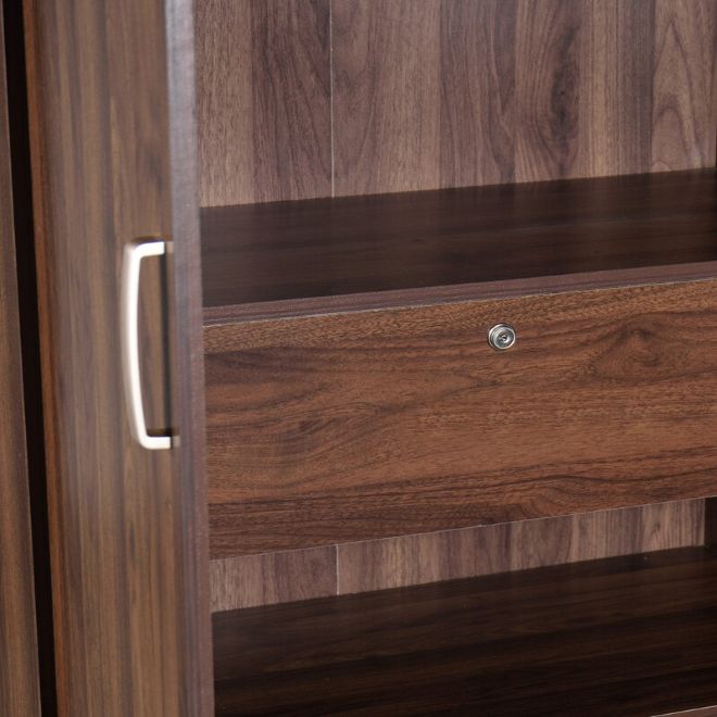 Chikako 3 Door Wardrobe with Mirror