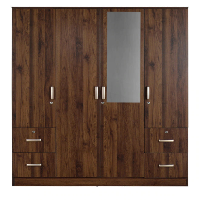 Banora 4 Door Wardrobe with Mirror