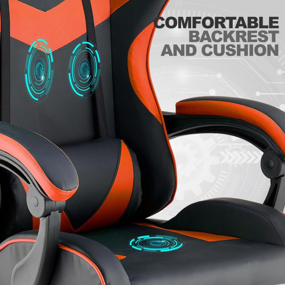 Quad Ergonomic Gaming Chair in Orange Colour
