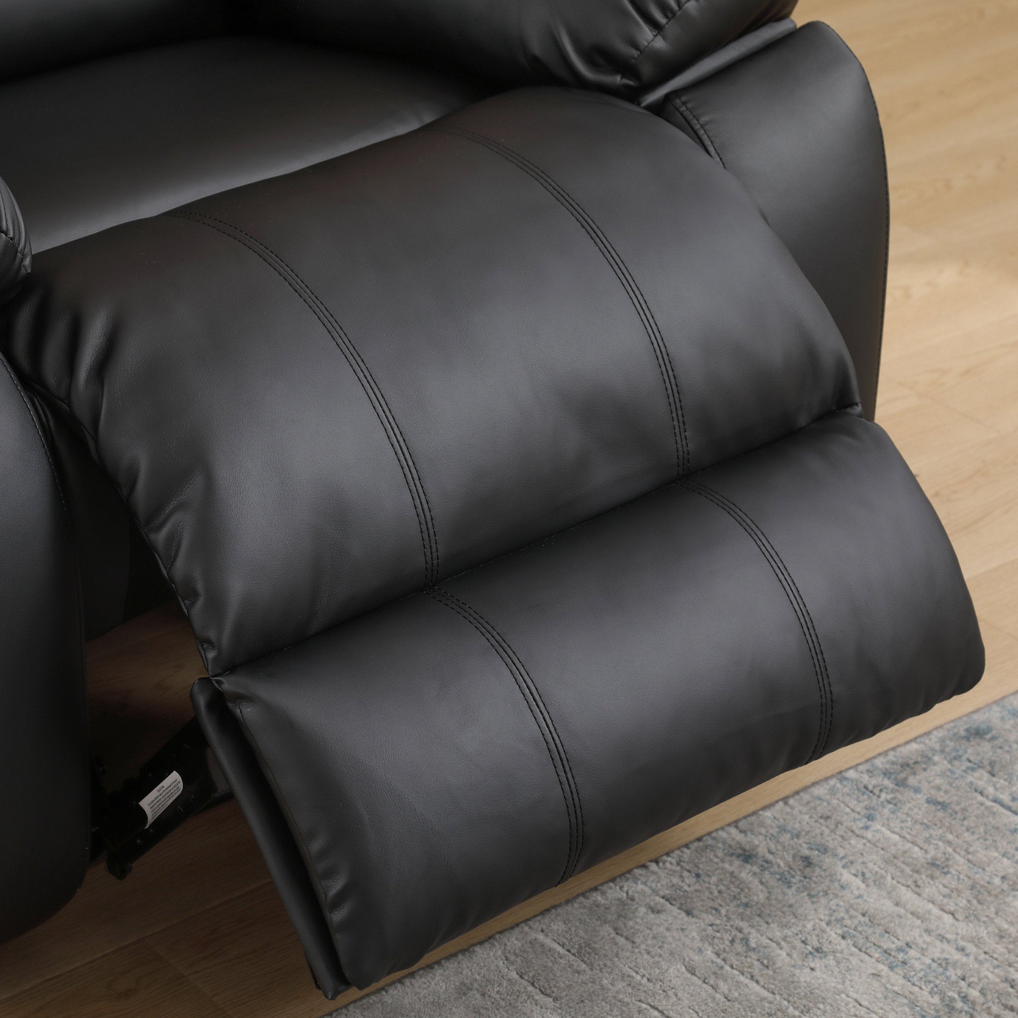 Holly 40.2'' Wide Classic Leather Manual Recliner with Hidden Cup Holders