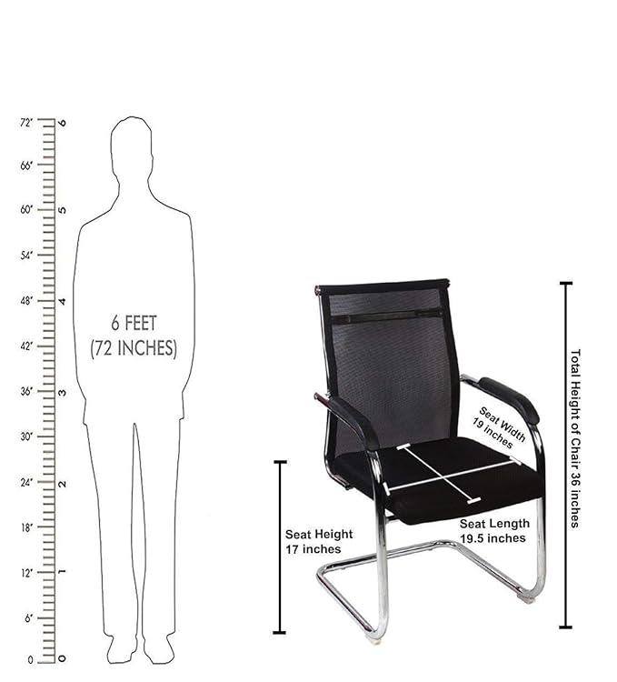 Office Visitor, Study Chair for Hostel School Library Chair with arm Rest