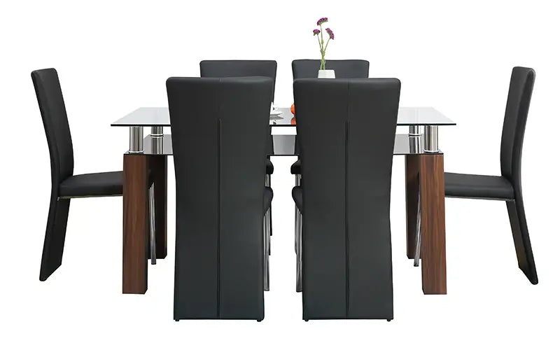 Yangshuo Malaysian Glass Dining Table 6 Seater