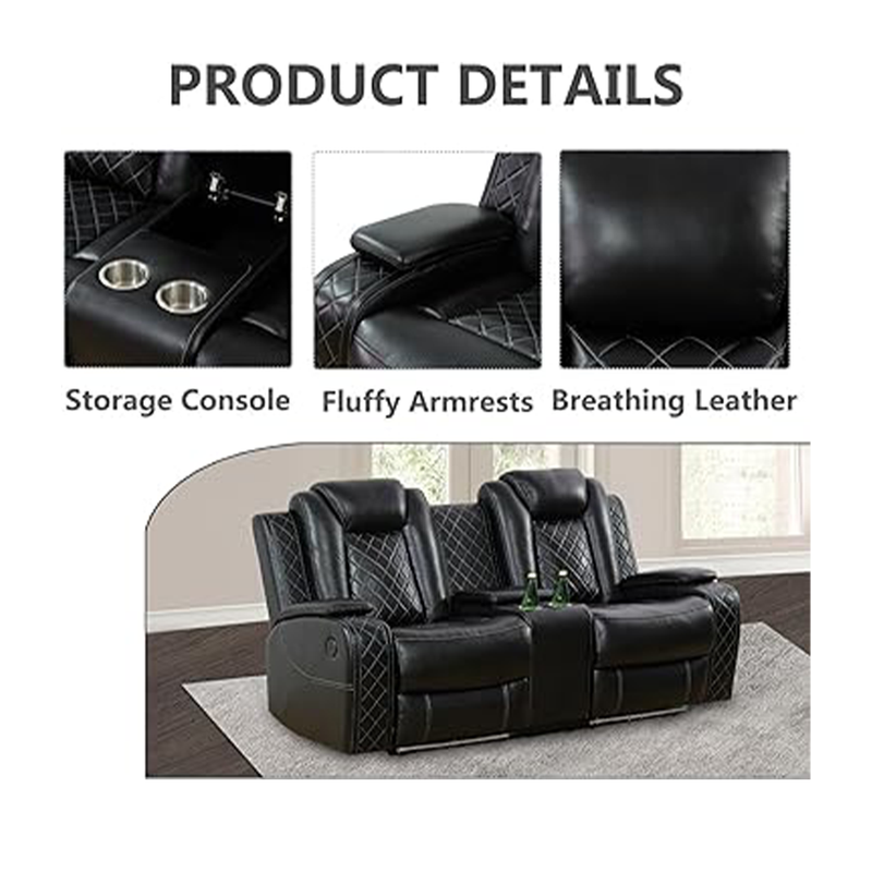 Grandeur Leather Recliner Sofa Set 3+2+1