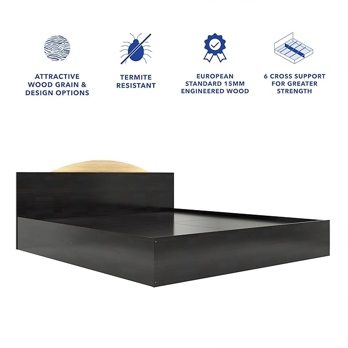 Lyra Queen Bed Engineered Wood Stain Resistant