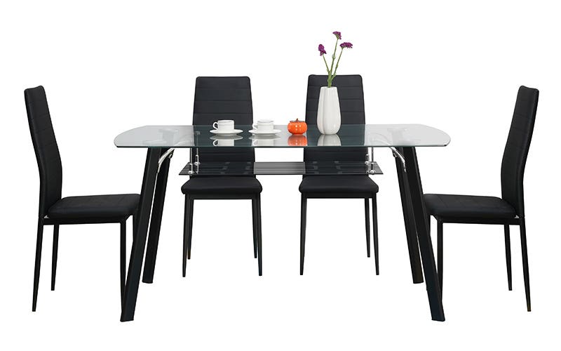 Malaysian Glass Dining Table 6 Seater