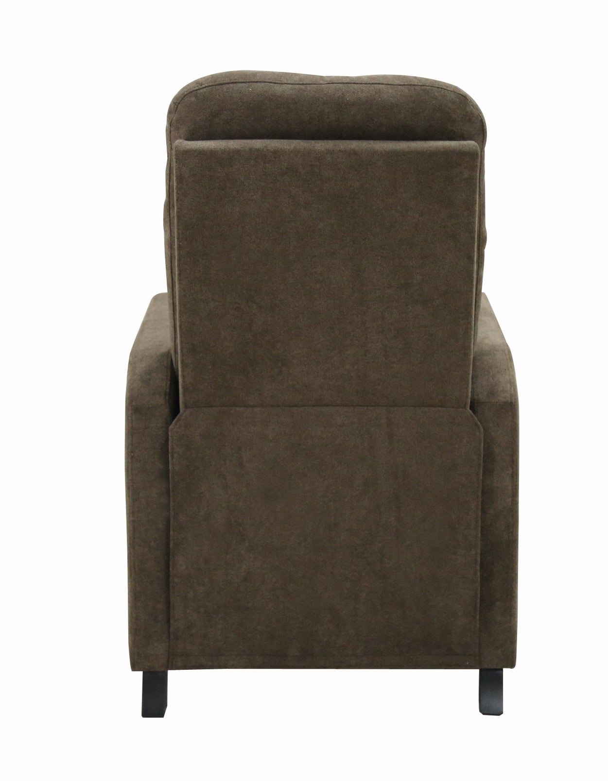 Annika Brown Chenille Upholstered Push Back Recliner Chair