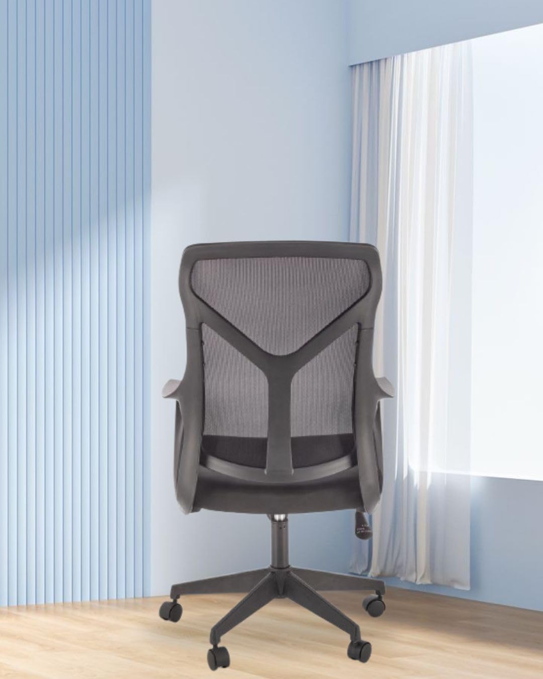 Bantia Impact Interio Flame Mid-Back Ergonomic Office Chair – Black