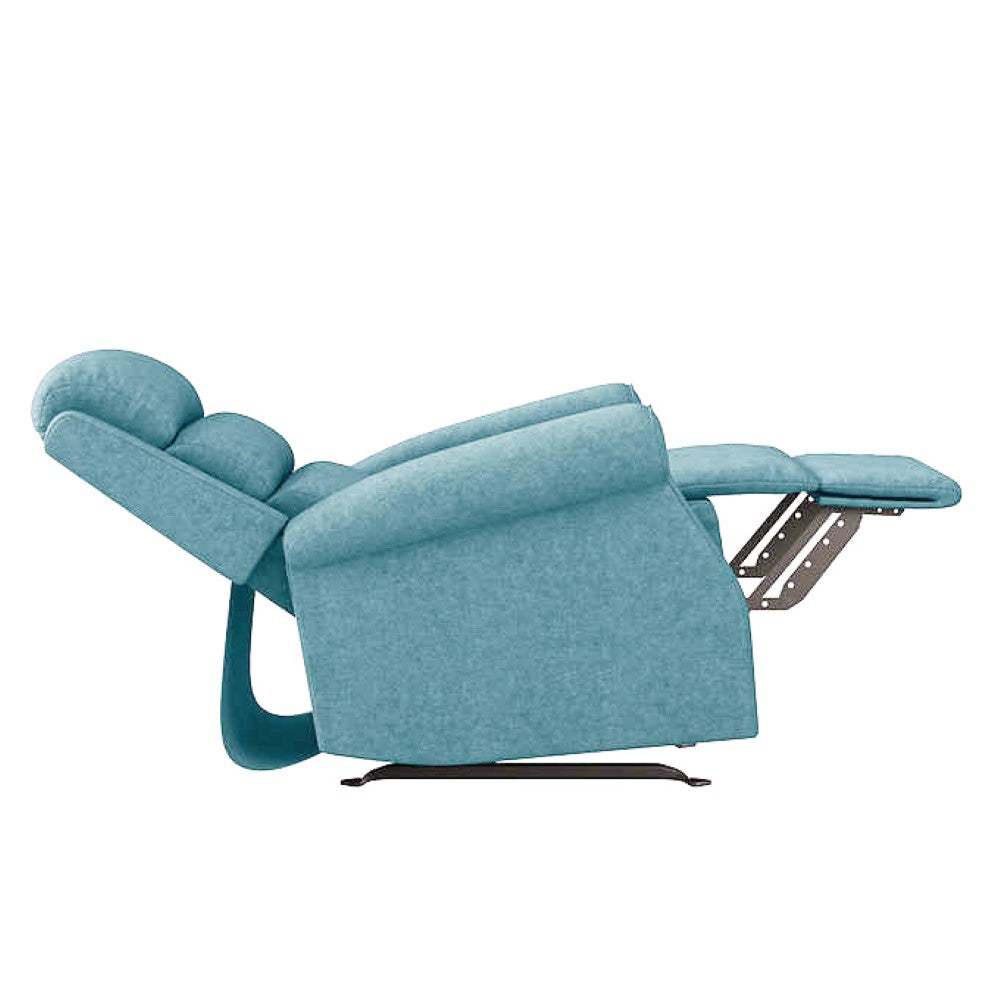 Sora Fabric Rocker Manual Blue Recliner