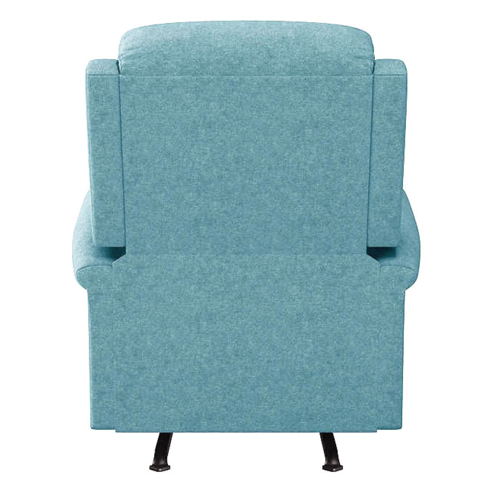 Sora Fabric Rocker Manual Blue Recliner