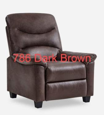 Venice Faux Suede Recliner Chair In Light Brown Colour