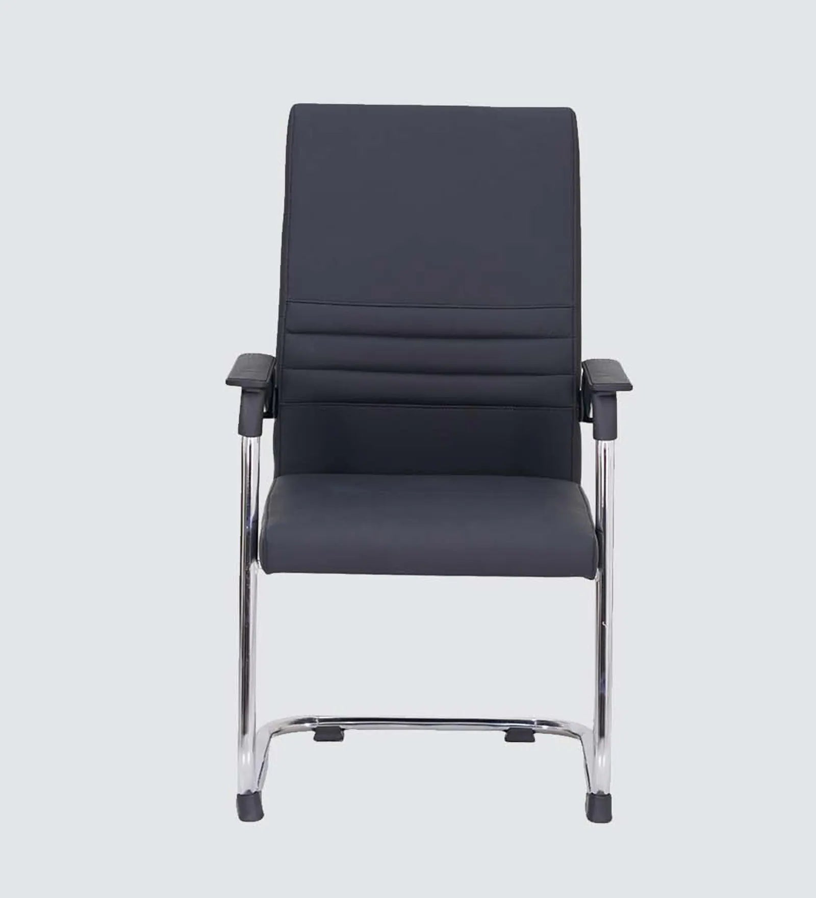 Bantia Melaka Malaysian Leatherette Visitor Chair In Black