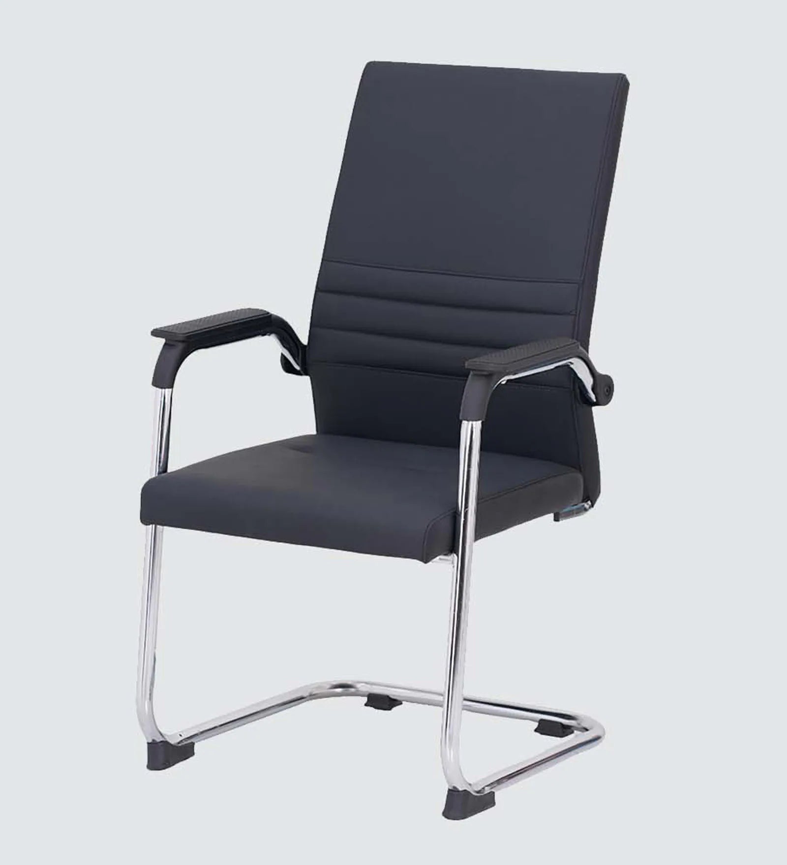 Bantia Melaka Malaysian Leatherette Visitor Chair In Black