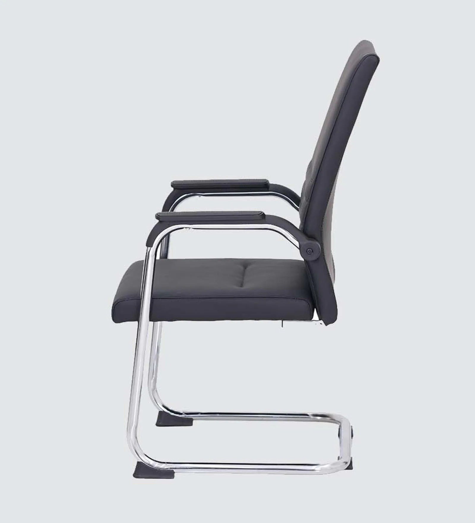 Bantia Melaka Malaysian Leatherette Visitor Chair In Black