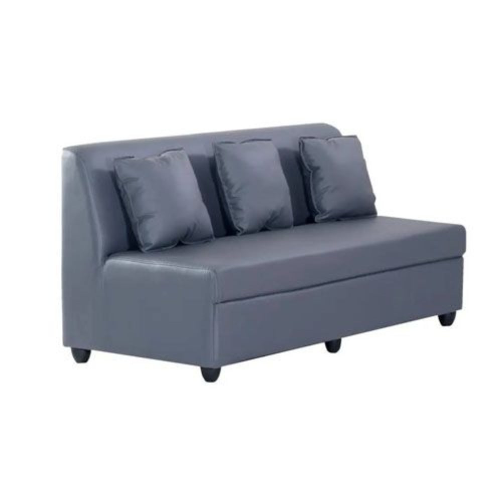 Bantia Delta Leatherette 3+2 Grey Sofa Set