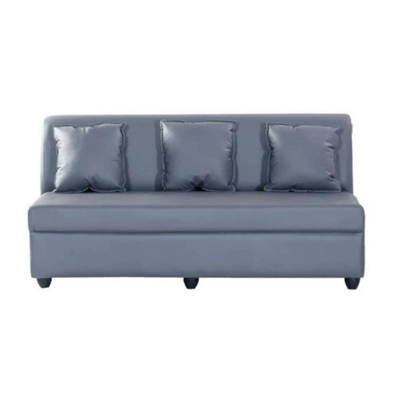 Bantia Delta Leatherette 3+2 Grey Sofa Set