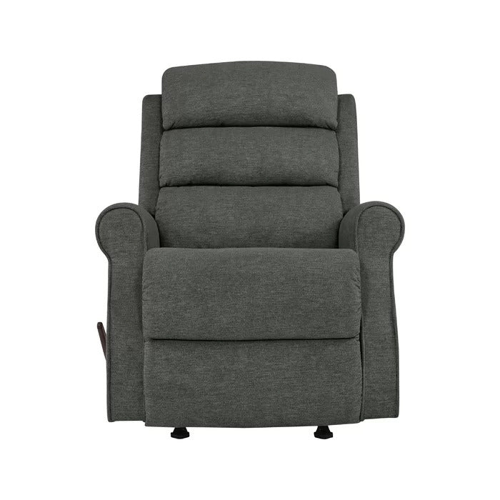 Sora Fabric Rocker Manual Grey Recliner