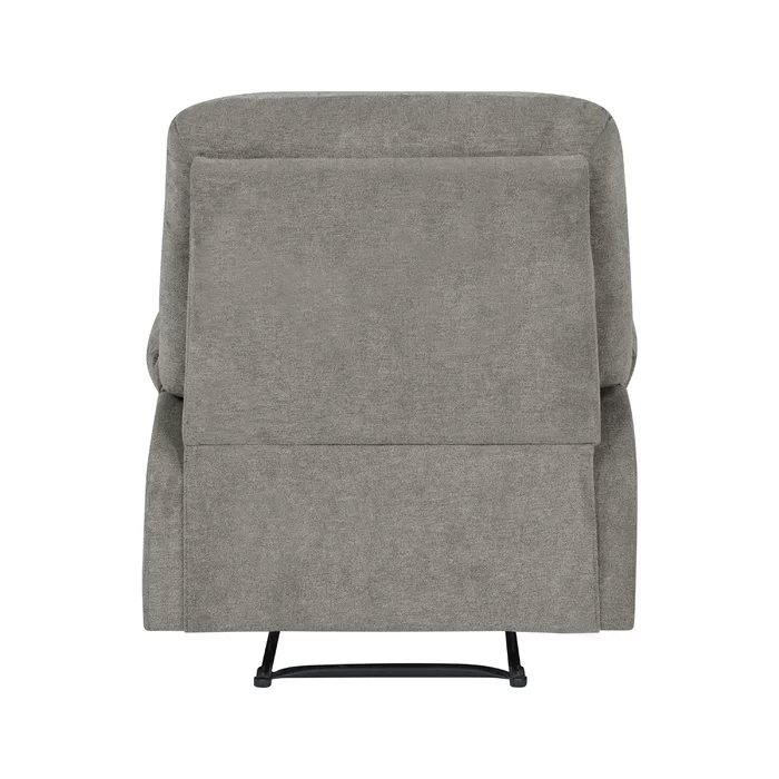 Sakura Upholstered Manual Push Grey Recliner