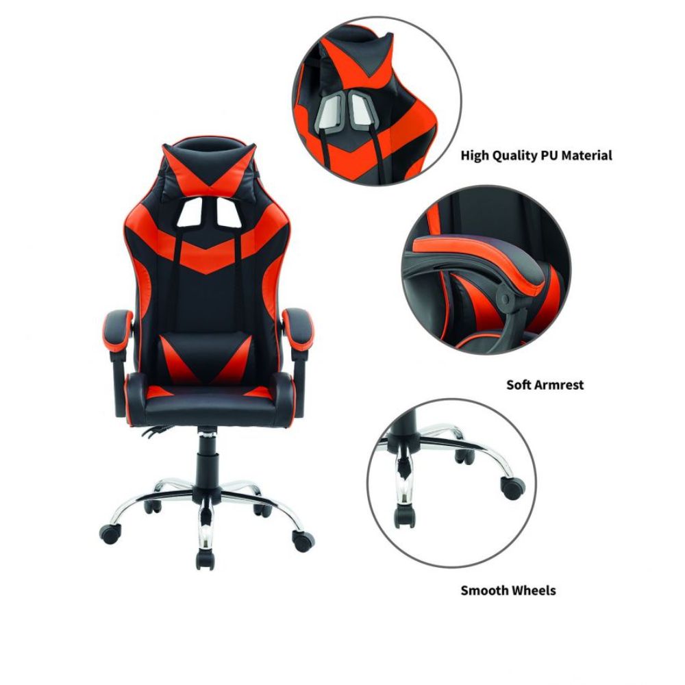 Quad Ergonomic Gaming Chair in Orange Colour