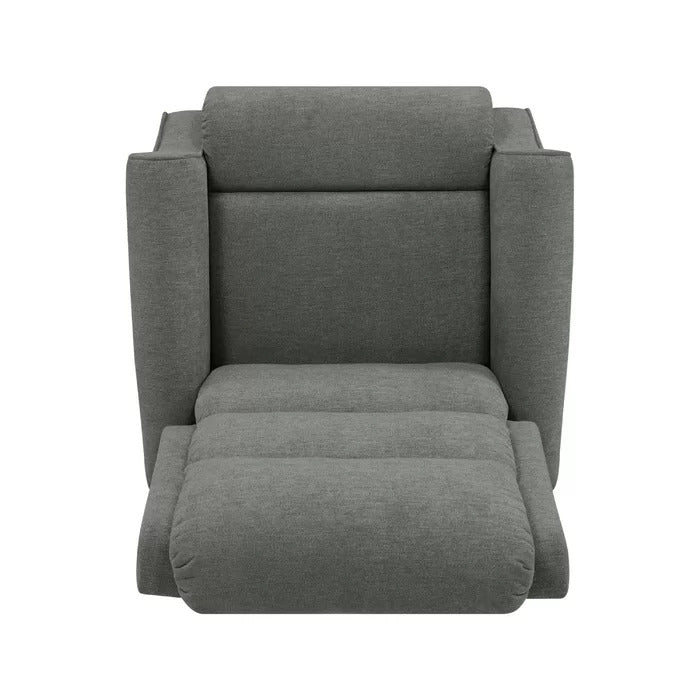 Sora Fabric Rocker Manual Grey Recliner