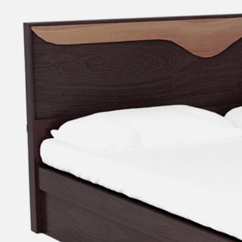 Greta King Size Bed in Wenge Finish with Drawer Storage