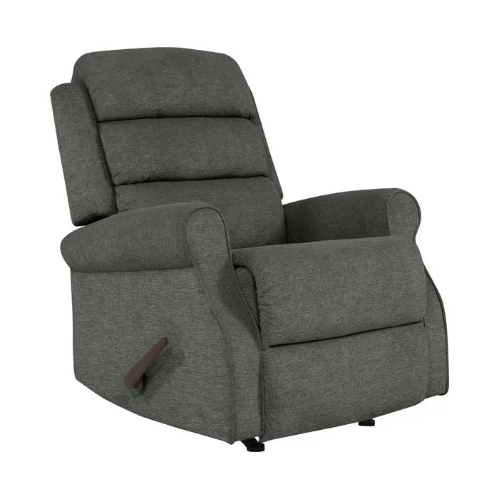 Sora Fabric Rocker Manual Grey Recliner