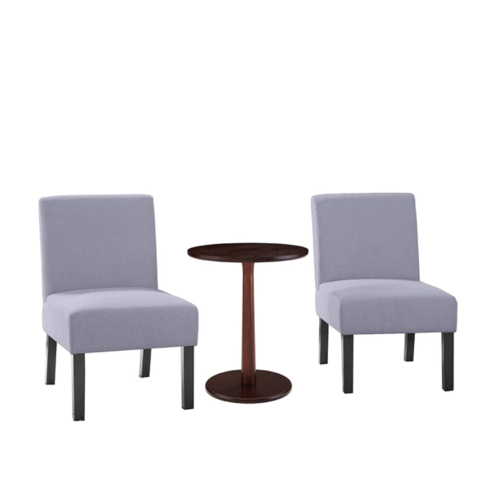 Amoha: 2 Chairs and Table Grey Colour